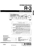 Yamaha R-3 - Service Manual 